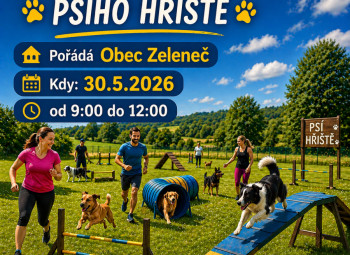 Slavnostní otevření psího hřiště v Zelenči